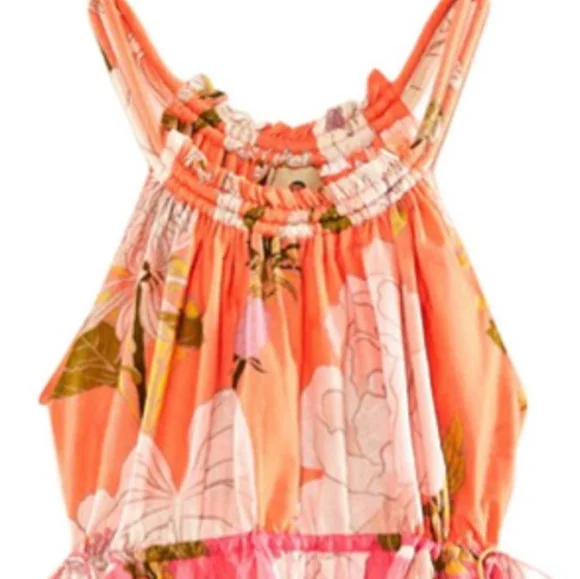 FARM RIO Mixed Neon Garden Mini  Dress NWT - Picture 4 of 11